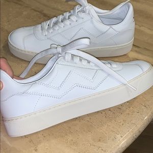 Stuart weitzman Daryl white leather sneaker
